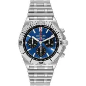 Breitling Herreur AB0134101C1A1 Chronomat B01 42 Blå/Stål Ø42 mm