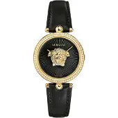 Versace Dameur VECQ00818 Palazzo Sort/Læder Ø34 mm