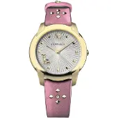 Versace Dameur VELR01219 Audrey Sølvfarvet/Læder Ø38 mm