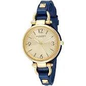 Akribos XXIV Dameur AK761BU Champagne/Læder Ø32 mm