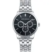 Mark Maddox Herreur HM0011-17 Classic Sort/Stål Ø42 mm
