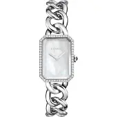 Chanel Dameur H3255 Premiere Hvid/Stål 20x28 mm