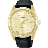 Lorus Herreur RH976QX9 Classic Guld/Læder Ø42 mm