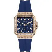 GUESS Dameur GW0618L2 Multifunction Blå/Gummi