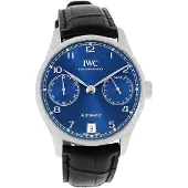 IWC Herreur IW500710 Portuguese Blå/Læder Ø42.3 mm