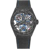 Zenith Herreur 10.9000.4805-78.R916 Defy Fusee Skeletskåret/Gummi