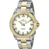 Invicta Herreur 16740 Pro Diver Hvid/Gul guldtonet stål Ø44 mm