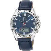 Master Time Herreur MTGA-10876-32L Classic Blå/Læder Ø42 mm