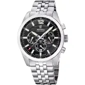 Festina Herreur F20742-3 Timeless Sort/Stål Ø43.8 mm