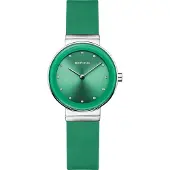 Bering Dameur 10129-808 Classic Grøn/Gummi Ø29 mm