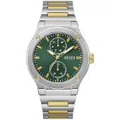 GUESS Herreur GW0795G1 Jet Grøn/Gul guldtonet stål Ø45 mm
