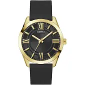 GUESS Herreur GW0894G2 Elliot Sort/Gummi Ø44 mm