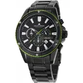 Jacques Lemans Herreur 1-2141H Liverpool Sort/Stål Ø48 mm