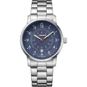 Wenger Herreur 01.1641.118 Blå/Stål Ø42 mm