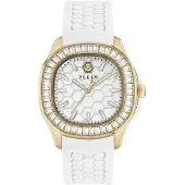 Philipp Plein Dameur PWTAA0924 Spectre Sølvfarvet/Gummi Ø37 mm