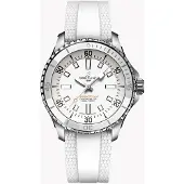 Breitling Dameur A17377211A1S1 Superocean Automatic 36 Hvid/Gummi