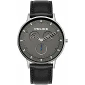 Police Herreur P15968JS39 Grå/Læder Ø43 mm