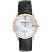 Baume & Mercier Herreur MOA10077 CLASSIMA Sølvfarvet/Læder Ø33