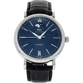 IWC Herreur IW459402 Portofino Blå/Læder Ø40 mm