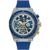 GUESS Herreur GW0713G1 Masterpiece Blå/Læder Ø46 mm