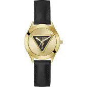 GUESS Dameur GW0744L2 Plaque Guld/Læder Ø34 mm