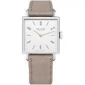 Nomos Glashütte N-405 Tetra Sølvfarvet/Læder