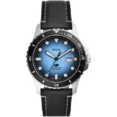 Fossil Herreur FS5960 Blue Blå/Læder Ø42 mm