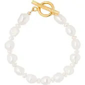 ROMANTICO ROMANTICO Armbånd 'Hadita' guld / perlehvid