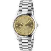 Gucci Dameur YA1264191 G-Timeless Guldfarvet/Stål Ø38 mm