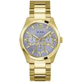 GUESS Herreur GW0707G2 Multifunction Blå/Gul guldtonet stål Ø42 mm