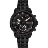 Police Herreur PEWJK0021508 Newport Sort/Stål Ø43 mm