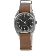 Hamilton Herreur H76419531 Sort/Læder Ø36 mm