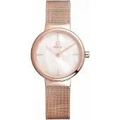 Obaku Dameur V153LXVWMV Klar Grå/Rosaguldtonet stål Ø26 mm