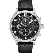 Police Herreur PEWGC0054205 Wadden Sort/Læder Ø46 mm