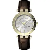 Versace Herreur VE2B00321 V Race Sølvfarvet/Læder Ø43 mm