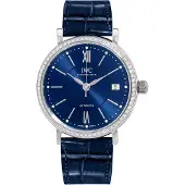 IWC IW458111 Portofino Blå/Læder Ø37 mm