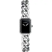 Chanel Dameur H3252 Premiere Sort/Stål 16x22 mm
