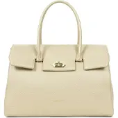 LANCASTER PARIS Shopper 'Lancaster Cabas Foulonné Milano XL Champagne' guld