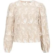 Object Mya Re Langærmet Bluse