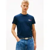 Tommy Hilfiger Sign Chest Slim Fit T-shirt Med Korte ærmer