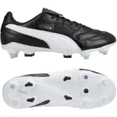Puma King Liga Sg - Sort/Hvid/Silver - Soft Ground (Sg), størrelse 42