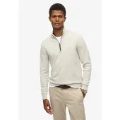 Superdry Superdrytil mænd. M6110690A Essentials Half Zip Sweater grå (XL), Casual, Bomuld