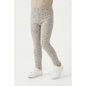 Happy girls Leggings grå-meleret / lilla / pink