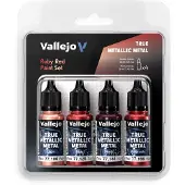 Vallejo True Metallic Metal set Ruby Red 4x18ml