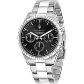 Maserati Herreur R8853100023 Competizione Sort/Stål Ø43 mm