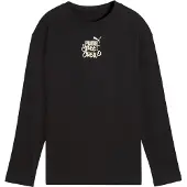 Puma MID 90s Relaxed Long Sleeve Tee Youth, Clothing, Black, 11-12Y
