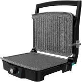 Cecotec 03193, Sort, Rustfrit stål, Rektangulær, Dreje, Stegeplade, 297 x 235 mm, Sten