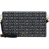 DKNY Clutch 'Farah' sort / hvid