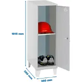 Simonlocker Montadas Dism.mini+ban+pies Skab 1015x300x500 Mm