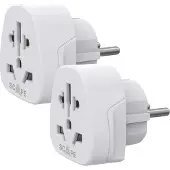 Scape Travel International Schuko Rejsevægoplader 2 Enheder